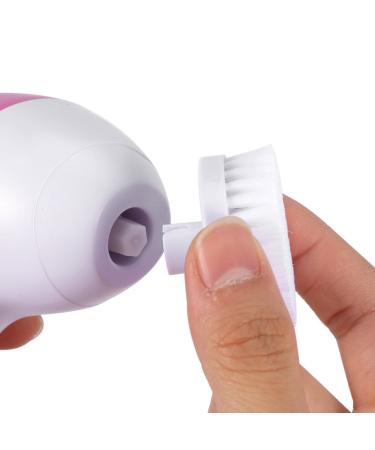 5-in-1 Electric Facial Cleansing Brush - Beauty Face Care Massager for Different Skin Types - Buy Online on GoSupps.com