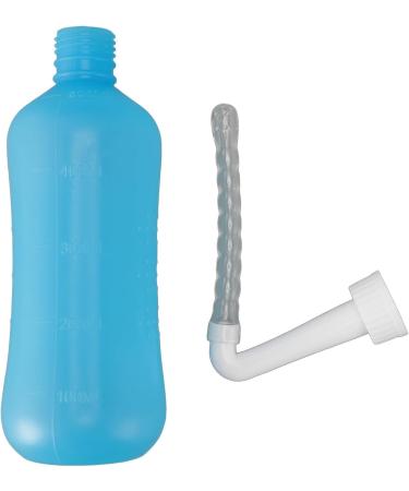 Nasal Rinsing Cleaner Efficient Easy Large Capacity Comfortable Sinus Rinsing Bottle for Sea Water (500ML Blue) - Buy Online on GoSupps.com