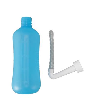 Nasal Wash Bottle Silicone ABS Manual Nose Wash Cleaner Large Capacity Standardized Family Friendly Usage (500ML Blue) 500ML Blue 500ML Blue