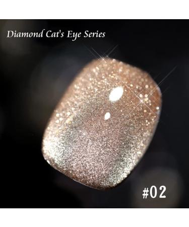 Rose Gold Glitter Gel Nail Polish - Magnetic Sparkling Broken Gel for Halloween Party - Buy Online on GoSupps.com