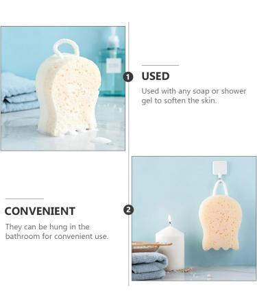 EXCEART Bath Sponge Set - 2 Pcs Exfoliating Mesh Shower Balls & Facial Pads for Ultimate Bathing Experience - Buy Online on GoSupps.com