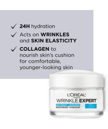 L'Or al Paris Day and Night Moisturizer Cream + Anti-Aging Face Cream 35+ (Wrinkle Expert) Day/Night Collagen Cream + Face Cream 35+ - Buy Online on GoSupps.com