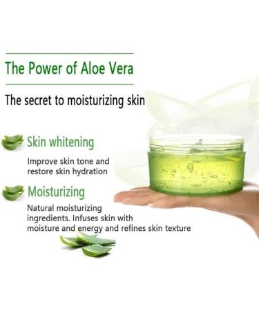Organic Aloe Vera Gel 300g - Natural Moisturizing Cream for Sunburn, Scars, and Anti-inflammatory Care - Buy Online on GoSupps.com