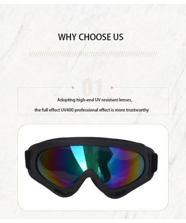 Jiamian Pet Sunglasses for Dogs - Waterproof UV Protection Adjustable Straps for Medium & Large Breeds - Anti-Fog & Windproof Black2 - Buy Online on GoSupps.com