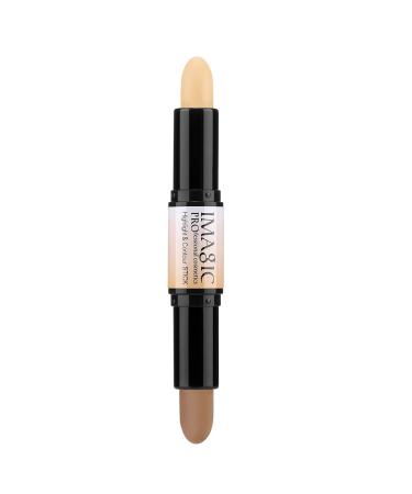 CCbeauty Contour Stick Makeup, Dual-ended Wonder Stick Cream Highlight & Contour Kit, Bronzer and Highlighter Sticks for Face Contouring Shaping Makeup, Long Lasting & Waterproof - Universal/Light 01# Light/Universal - Buy Online on GoSupps.com