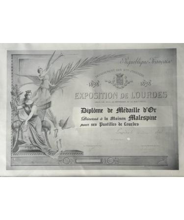 MALESPINE - Lourdes water lozenges anise flavor in souvenir bag 200 g - Buy Online on GoSupps.com