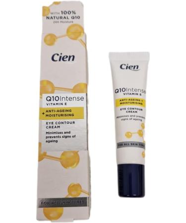 Cien Q10 Intense Vitamin E Anti-Ageing Moisturising Eye Contour Cream 15ml Reduce Wrinkles and Revitalize Your Eyes - Buy Online on GoSupps.com