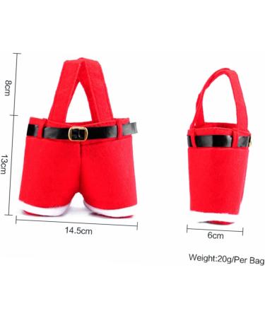 FELTECHELECTR Christmas Candy Bag Handbags Xmas Candy Holiday Bags Santa Pants Candy Holder Christmas Handbag Chocolate Bag - Buy Online on GoSupps.com
