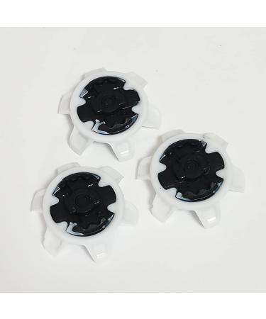 28 PCS Thintech Replacement Cleats Fast Lock Golf Spikes - White Black - Buy Online on GoSupps.com