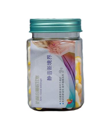 FHK Anti-Noise Earplugs 34 DB Reduction Can Be Washed Repeatedly Professional Noise Reduction Mute for Sleep Learning Hearing Protection (Color : B)