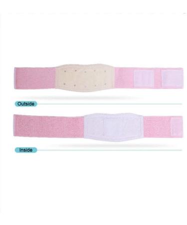 Samnuerly Soft Medical Hernia Belt for Babies - Adjustable Nabel Binder with 3 Compression Pads - Pink Support - Buy Online on GoSupps.com