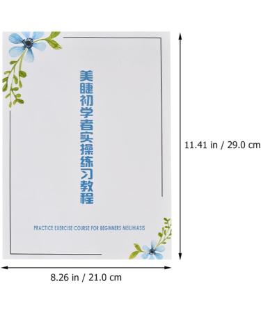 IMIKEYA Papier pour Cils D Entra nement 6 Feuilles Blanches pour D butants Cahier D Exercices de Greffe de Cils Professionnel Outil de Formation Pratique - Buy Online on GoSupps.com