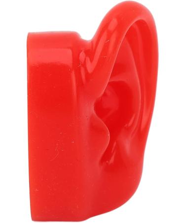 Simulated Couple Human Ear Model - Soft Silicone Ear for Hearing Support & Acupuncture Demonstration (Red) | International Shipping Available - Buy Online on GoSupps.com