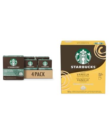 Starbucks By Nespresso Pike Place Roast Coffee Pods Medium Roast Nespresso Vertuo Line & Creamy Vanilla for NESPRESSO VERTUO Flavoured Blonde Roast Coffee Sweet Vanilla Coffee + CLEANING 9562