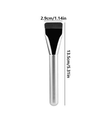 Ultra Thin Foundation Brush | Makeup Concealer Brush for Liquid & Powder | Flat Fiber Hair Face Brush | Perfect Beauty Gifts for Women & Girls | Durable Wooden Handle & Aluminum Tube - Buy Online on GoSupps.com