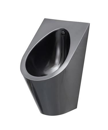 Household Items Black Wall-Mounted Male Urinal Stainless Steel Smart Sensor Urinal Small Vertical Toilet for Bars Shopping Malls Scenic Spots Clubhouses Public Toilets S (A)