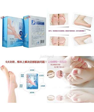Foot Care Mask - Rolanjona | 5 Pairs | Bamboo Acid & Milk Membrane | Whitening & Moisturizing Peeling for Soft Feet - International Shipping Available - Buy Online on GoSupps.com