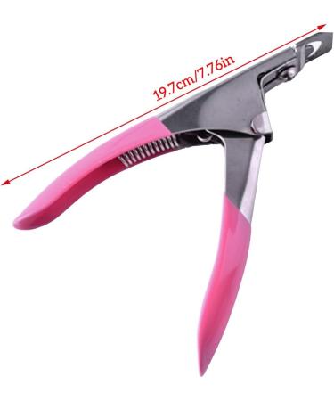 kawehiop Nail Clippers for Acrylic Nails Professional Nails Durability Beauty Supplies Manicure for Extension Repairs pink - Buy Online on GoSupps.com