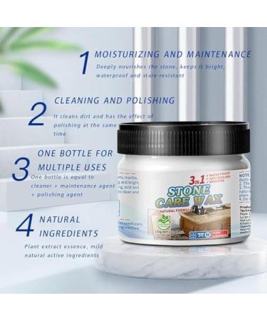 Stone Maintenance Polishing Wax Granite Polishing Compound Marble Scratch Remover and Polish Granite Countertop Cleaner Stone Polishing Care Wax (1PCS) - Buy Online on GoSupps.com