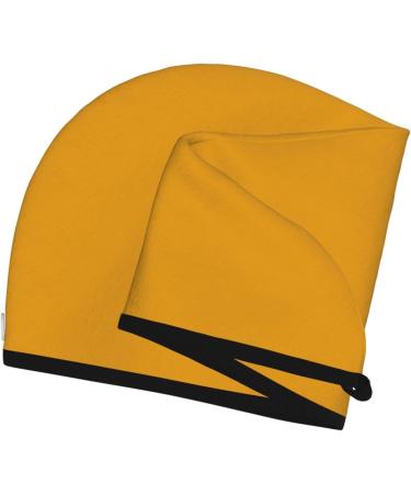 Goldenrod Microfiber Hair Towel - Super Absorbent Coral Velvet Wrap for Long Curly & Thick Hair - Buy Online on GoSupps.com