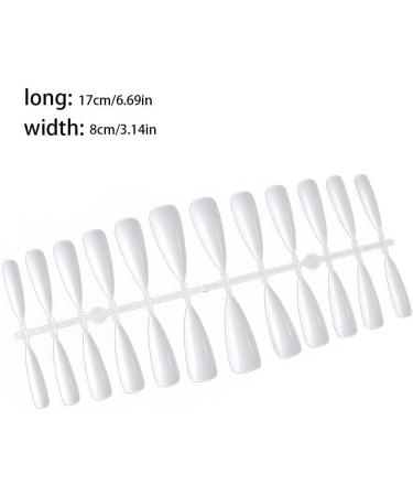 dijiusidy 1 Set Press on Nails Almond Extra Long Wear Tips Full Coverage Art Decals Beauty Tool DIY Manicure Kit Decorations - Buy Online on GoSupps.com