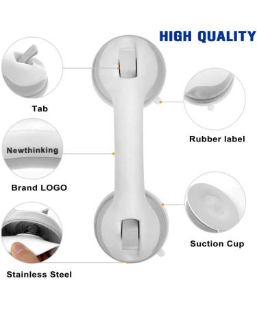 Suction Grab Bars for Shower - Portable Bathroom Handles for Elderly & Children (2 Pack) - Buy Online on GoSupps.com