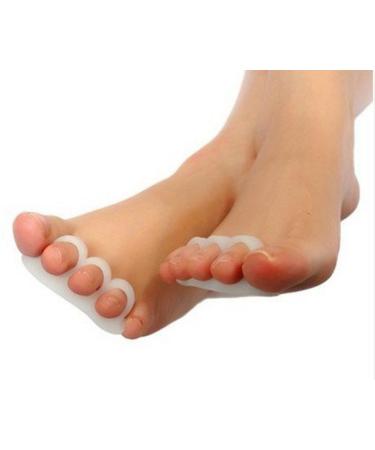 8-Piece Toe Silicone Separators for Hallux Valgus Correction - Alleviate Foot Pain with Invisible Toe Spacers - Buy Online on GoSupps.com