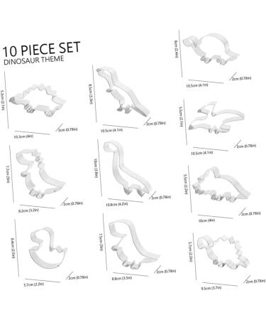 Zerodeko Christmas Biscuit 30 Pcs Dinosaur Baking Set DIY Mini Cookies Universe Theme Baking Dough Mini Animals Kids Baking Molds Cookie Ring Kids Suit Child Christmas Stainless Steel 10.3X5.3X2cmx3pcs Silverx3pcs - Buy Online on GoSupps.com