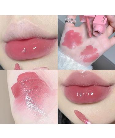 sjfscqr Water Gloss Lip Tint Waterproof Non-Stick Cup Mini Jelly Liquid Lipstick Long Lasting Moisturizing Lip Oil - Buy Online on GoSupps.com