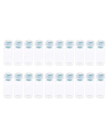 Buy Tenlacum 10 ml Clear Glass Ampoules with Rubber Septa - 20 pcs Light Blue for Safe International Shipping - Buy Online on GoSupps.com