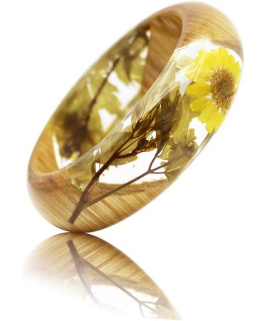 TENDYCOCO 2 Pcs Flower Bracelet Gemstone Bracelets Wood Bracelet Hawaiian Bracelet Friendship Bracelets Resin Bangle Bracelet Clear Bracelet Bangle Clear Epoxy European and American Jewelry 6.4X2.3CMx2pcs As Shownx2pcs - Buy Online on GoSupps.com