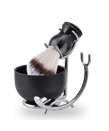 Grandslam Shaving Brush and Bowl Kit for Men, 3 in 1 Shaving Brush Set, Stainless Steel Shaving Bowl and Stand, Shaving Brush, Shaving Kit for Men