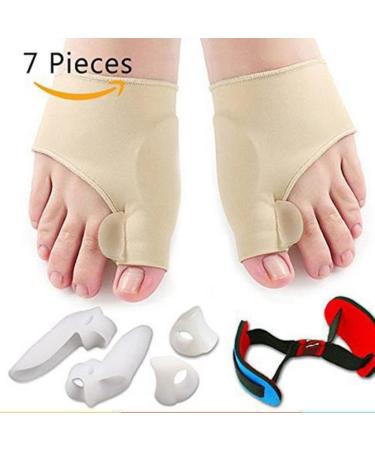 DEAVER Hallux Valgus Corrector Toe Separation Set - Silicone Bunion Straightener & Protector for Men and Women - Foot Pain Relief (4 pairs) - Buy Online on GoSupps.com