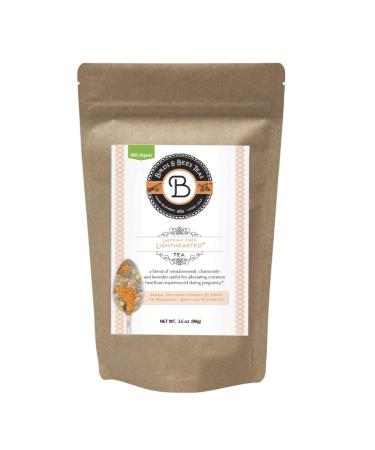 Birds & Bees Teas - Organic Heartburn Relief for Acid Reflux and Pregnancy Heartburn Tea - Lighthearted Tea is a Delicious Natural Remedy for Pregnancy Heartburn Relief 40 Servings 3.5 oz 3.5 Ounce Refill Bag ( 40 servings)