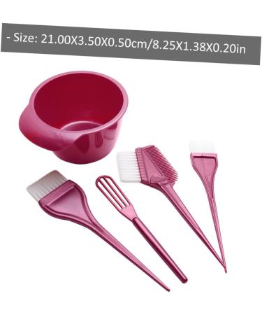 Angoily 1 Set Hairdressing Tool Hair Color Mixing Bowl Hair Tint Bowl Applicator Mixology Kit Pro Tools Home Highlight Kit Hair Coloring Stirrer Hair Dye Cream Stirrer Major Abs Red Brush - Buy Online on GoSupps.com