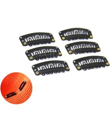 FOYTOKI Metal Snap Buttons Metallic Hair Clips Womens Hair Clips Wig Clips 6 Teeth Combs Clips with Soft Stainless Steel Snap Clip Metal Hair Clips for Women Tooth Comb Top Hat Miss - Buy Online on GoSupps.com