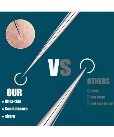 Hair Tweezers Acne Blackhead Removal Needles Black Dots Cleaner Pore Cleaner - Buy Online on GoSupps.com