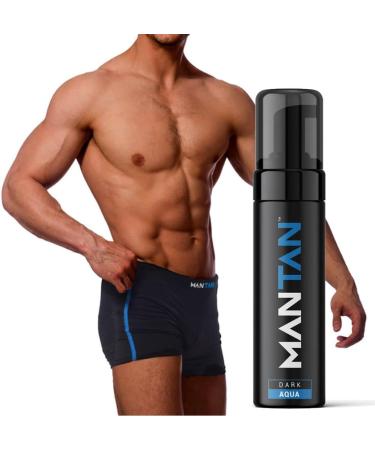 MANTAN - Dark Self Tan for Men | Male Instant Fake Self Tanner Bronzing Mousse For Body Face - Buy Online on GoSupps.com