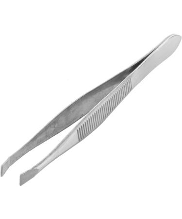 industrious Tweezers for Eyebrows Depilatory tip Carbon Steel Inclined 9 cm Color Silver - Buy Online on GoSupps.com