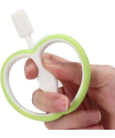 Baby Toothbrush Silicone Oral Care Fruit Shape Teeth Cleaner Toothbrush Children Kid for Baby Infants(green) - Buy Online on GoSupps.com