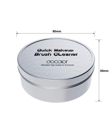 Docolor Makeup Brush Cleaner Sponge - Quick Color Removal for Makeup Brushes No Water Needed Travel-Friendly Black - Buy Online on GoSupps.com