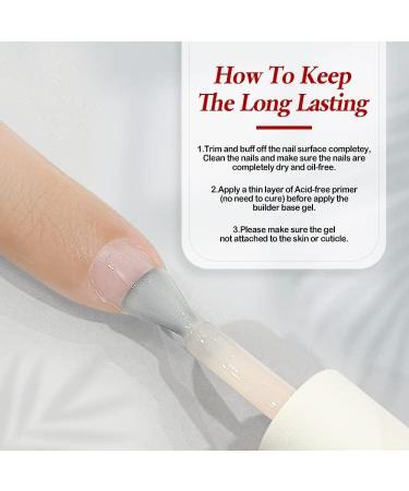 FZANEST Builder Base Gel Set Sheer Milky Pink and Nude Gel Nail Polish Brush On Builder Base Gel In a Bottle Led UV Soak Off Natural Gel Polish Kit (37) Set-37 - Buy Online on GoSupps.com