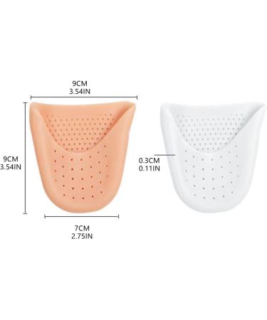 Silicone Toe Protectors for Women - Dance Gel Pads for Pointe Shoes with Breathable Hole - Brown One Size - Buy Online on GoSupps.com