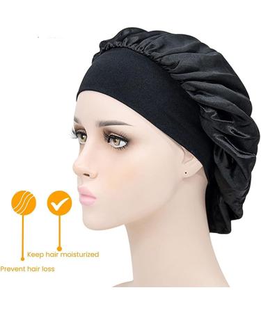 Satin Silk Bonnets for Women - 4PCS Hair Bonnet Set for Sleeping and Night Caps - Buy Online on GoSupps.com