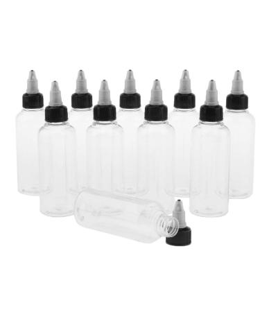 Pack of 10 100ml Empty Plastic Bottles with Twist Suit for Solvents Ink Liquid Painting