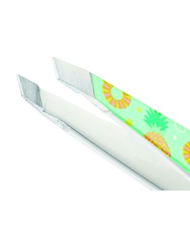 Tweezerman Mini Slant Tweezer - Travel-Sized Tweezers for Eyebrows, Facial Hair, and Ingrown Hair (Pineapple Punch) - Buy Online on GoSupps.com