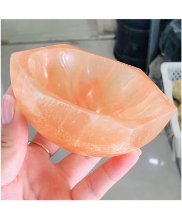 Double Happy Healing Crystal Selenite Bowl - Natural Hand-Carved Gemstone Decoration Gift (Color D) - International Shipping - Buy Online on GoSupps.com