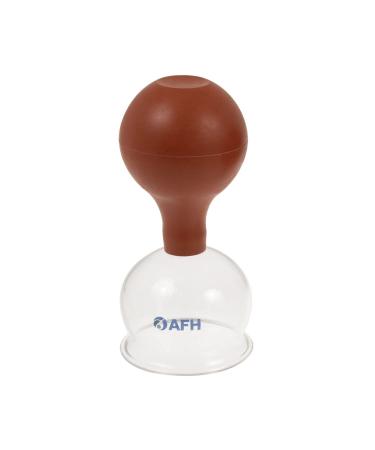 AFH cupping glass with ball special | Color selection and size selection | Cupping | Massage | Glass ( 62 mm brown) 62 mm Brown