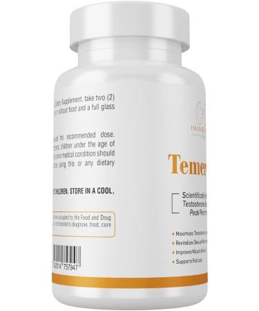 Temerovol Male Supplement - Boost Energy Strength & Libido | Lean Muscle Builder - 3 Bottle Bundle (180 Capsules - Buy Online on GoSupps.com