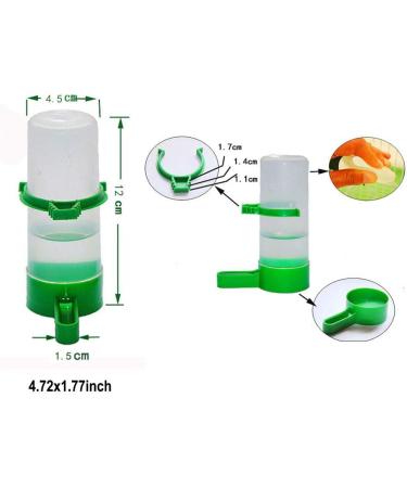 Smaroll 4PCS Birds Feeder Plastic Drinker Waterer Clips - Cage Food & Water Dispenser for Sparrow, Parrots, Budgie, Cockatiel, Lovebirds, Chicken Coop - L Birds Water Feeder - Buy Online on GoSupps.com